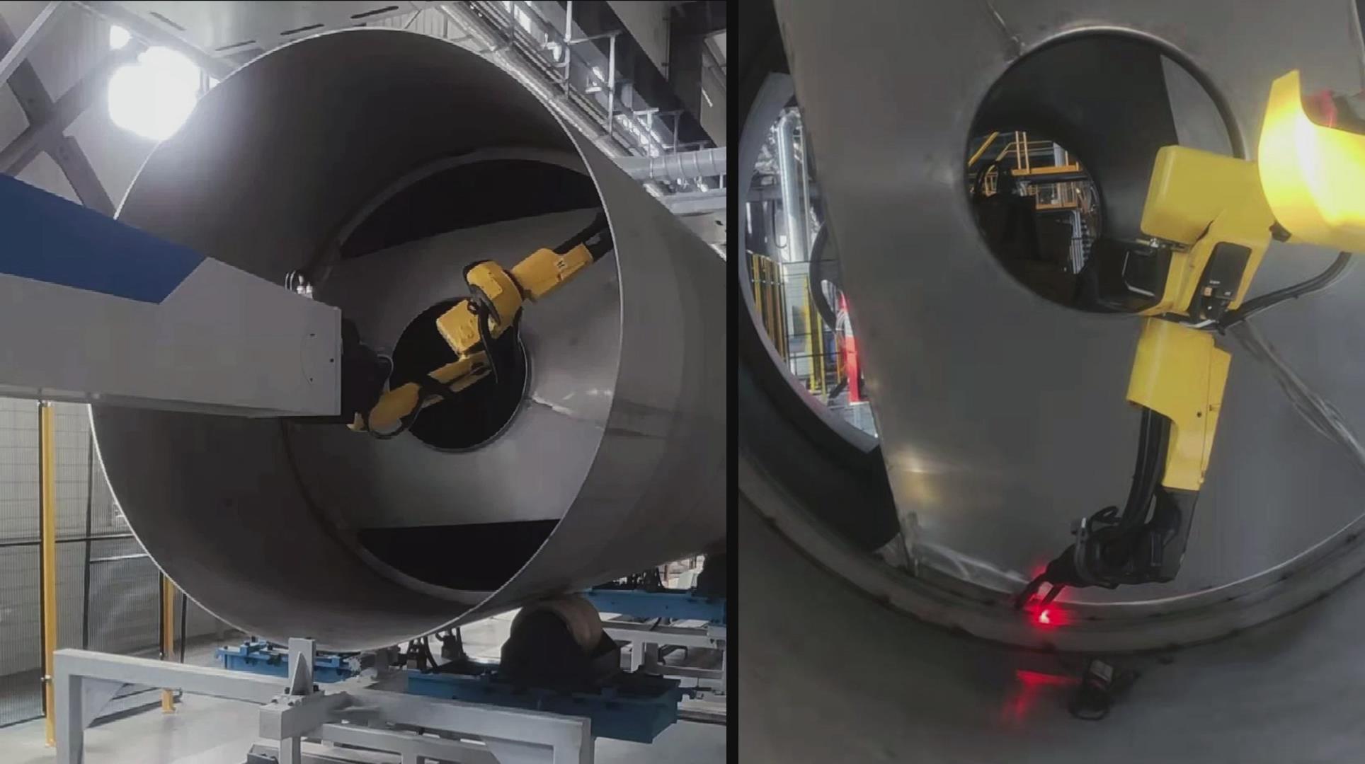 創想智控激光焊縫跟蹤系統在LNG液化天然氣儲罐焊接自動化升級改造的應用